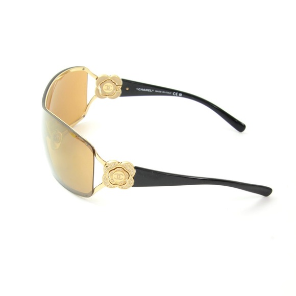 Authentic Chanel Vintage Brown Lens Gold Logo Sunglasses - Picture 9 of 9
